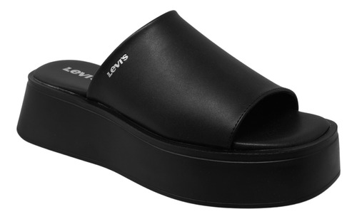 Sandalia De Plataforma Negra Zapatos Mujer Levis L1124341