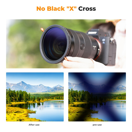 Filtro K&fconcept, 55 Mm, 2 En 1, Variable, Nd2-32 Y Cpl, Si