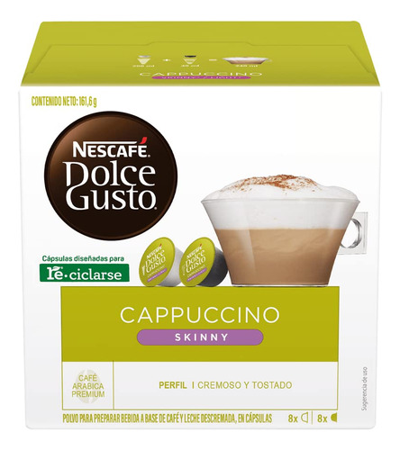 Nescafe Dolce Gusto Cpsulas Skinny Cappuccino, 16 Unidades