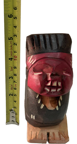 Indio Pícaro De Madera 13 Cms Típico Chileno // Tomy