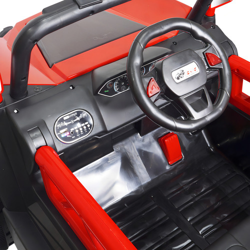 Carro Elétrico 12V Infantil Utv Buggy Controle Som Bluetooth Usb Luzes Vermelho Brinqway BW-085VM