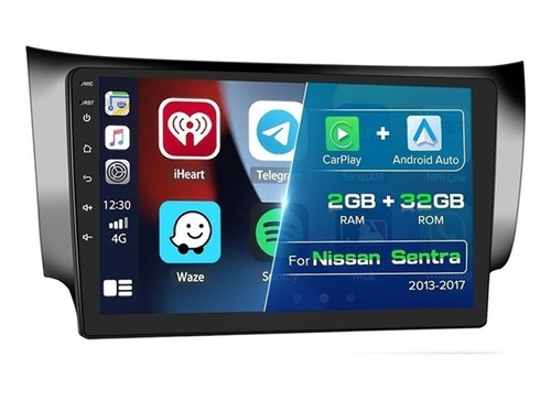 Estéreo Nissan Sentra 2013-2019 Gps Carplay Gps Wifi 2g+32g