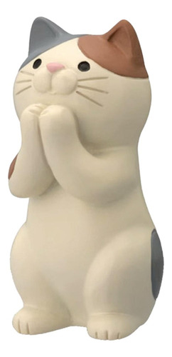 Estatua De Gato, Figura Artística, Soporte Para Gafas Beige
