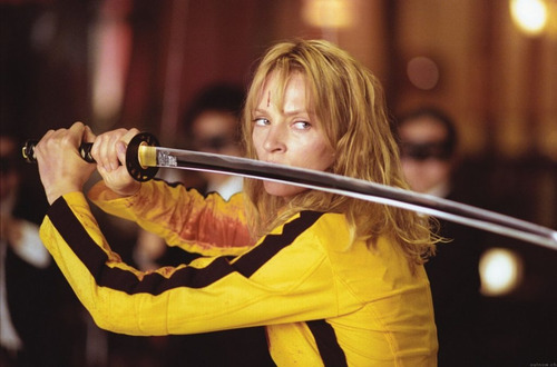 Hachimaki Karatê Kid Miagy Amarelo/preto Kill Bill Bruce Lee