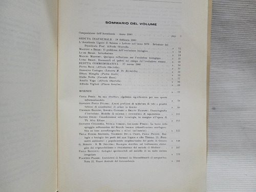 Imagen 5 de 10 de Atti Accademia Ligure Di Scienze E Lettere Volume 37 1981
