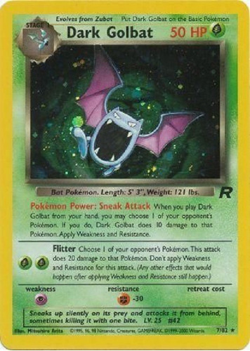 Dark Golbat 7/82 Holo Raro Pokemon Tcg 