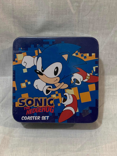 Set 10 Porta Vasos Sonic The Hedgehog Coaster Set Sega Caja