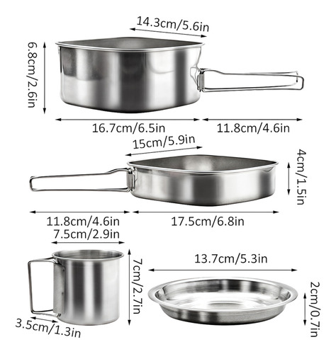 Juego De Cubiertos Portátil Para Camping