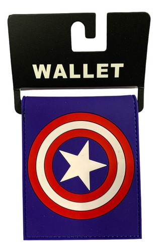 Marvel Billetera Importada Capitan America Avengers Premium