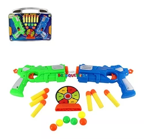 Pistola Lançador De Dardos Arma De Brinquedo Kit 2 Armas