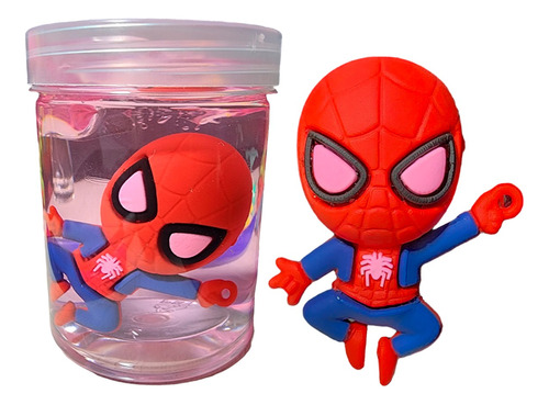 Pote Slime X3 Avengers Masa Elástica Spiderman Hombre Araña