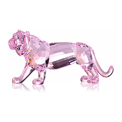 Figura De Tigre De Cristal, Decoración De Artesanía D...