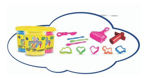 Kit 4 De Masas Acrilex