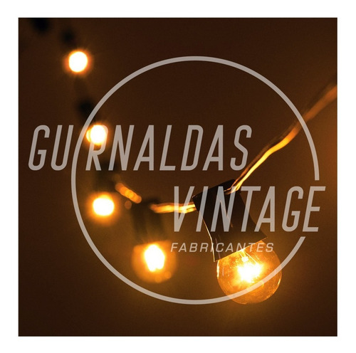 * 10 M Guirnalda Vintage / Retro - Luz Cálida Incandescente