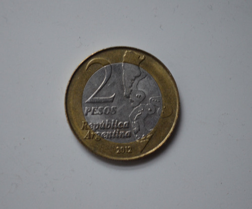 Moneda De 2 Pesos 1833 Malvinas 1982-2012 Causa Regional 