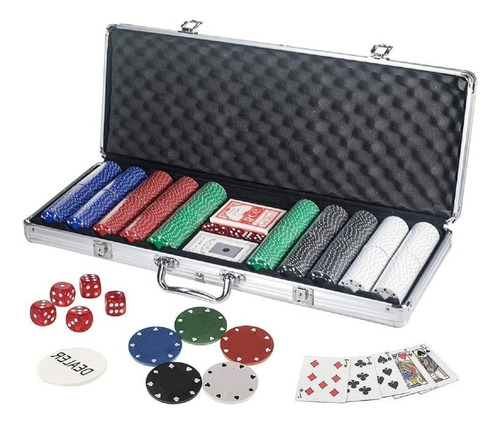 Set Poker 500 Fichas Poker Maletin Set De Poker Profesional