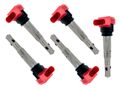 5 Bobinas De Encendido Roja Vw Touareg Tfsi Hybrid 13 A5 3.0