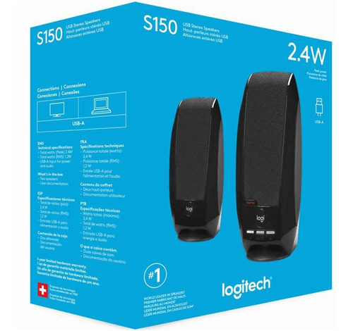 Imagen 6 de 7 de Parlantes Logitech S150 Sonido Stereo Usb Para Pc Escritorio