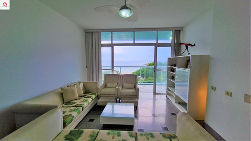 Imagem 4 de 18 de Apartamento À Venda - Guarujá - Frente Ao Mar - 4 Dormitórios - Sala Para 3 Ambientes - Sacada - 1 Vaga De Garagem - Ap05781 - 69284803