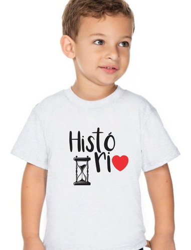 Camiseta Infantil História Profissão