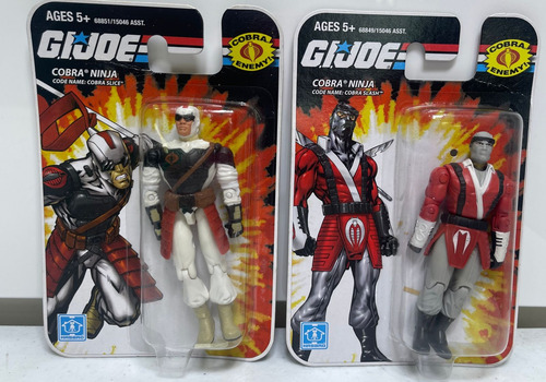 Gi Joe Rene Cobra Ninja Set Cobra Slice Cobra Slash 2008