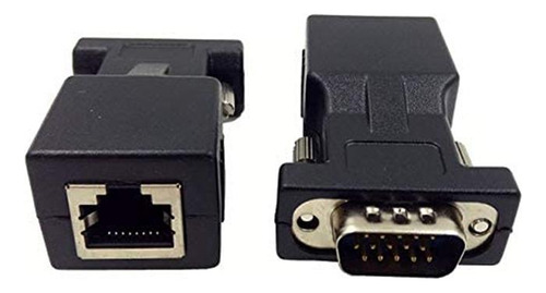 Haokiang - Adaptador De Extensor Vga Macho De 15 Pines A Con