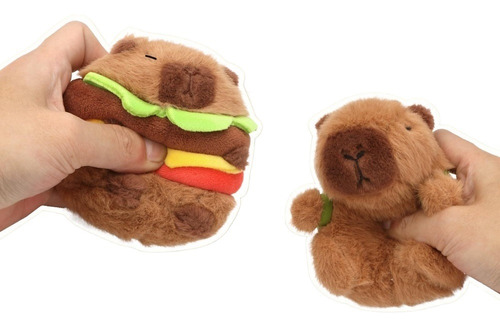 / 2llaveros De Animales Depeluche,colgante De Capybara