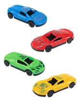 Comprar Autitos De Juguete Plástico Pack X4 Vehículos Para Niños Color Multicolor Personaje Auto
