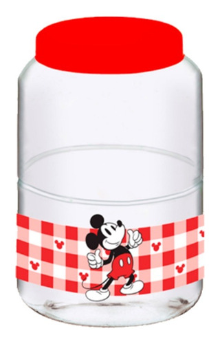 Pote Porta Organizador De Mantimento Plástico Mickey 3000 Ml