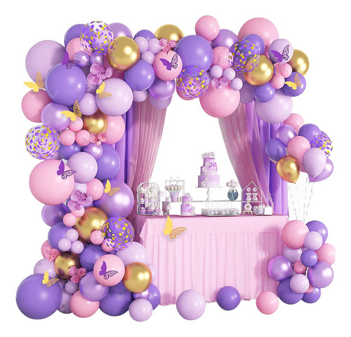 2025new Arreglo De Globos Mariposa Decoracion De Cumpleaños