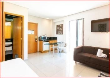 Imagem 2 de 17 de Flat À Venda, 1 Quarto, 1 Suíte, 1 Vaga, Funcionários - Belo Horizonte/mg - 8903