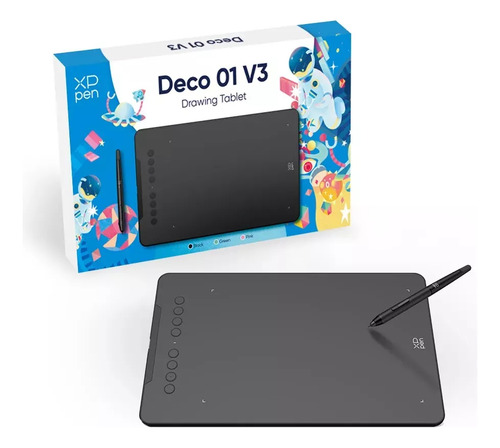 Tableta Grafica Xp-pen Deco 01 V3, 25.4 X 15.9cm, Black