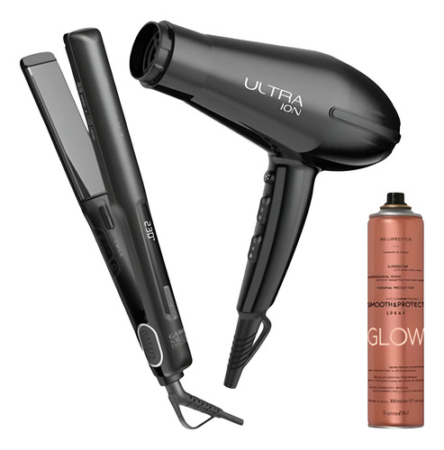 Gama Combo Ultra Profesional Plancha Digital + Secadora 2100