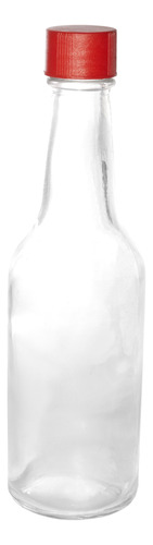 Botella Vidrio Mini Esencia Salsas 180 Cc Con Tapa X42 