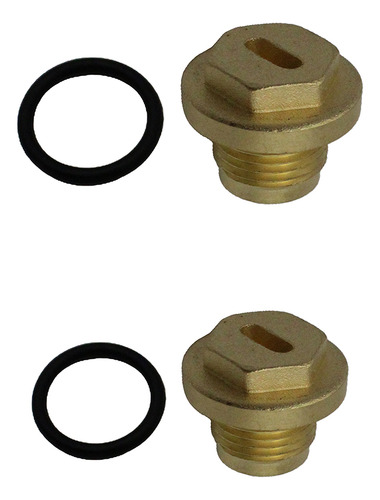 2 Pacotes Auto Car Diff Do Bujão De Enchimento De Bronze