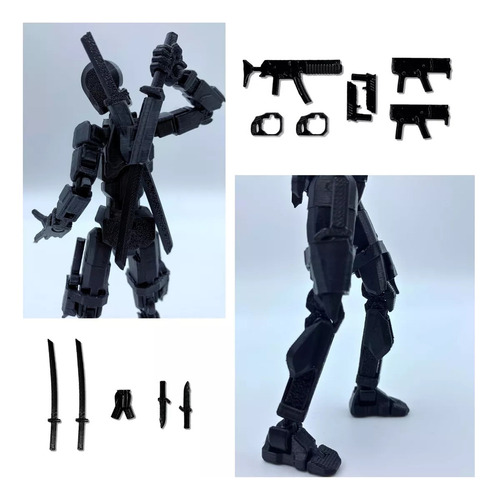 Ll Figura Acción Dummy13 Impresa En 3d 5.54 Pulgadas