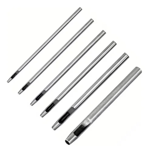 Set X6 Perforador Cuero Cinturon Correa Papel Hueco Redondo