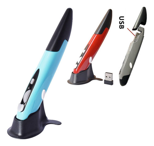 2.4g Wireless Mouse Pen Cpi 800 1200 1600 Mouse Azul