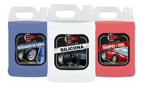 Kit De Autos Shampo Renovador Silicona