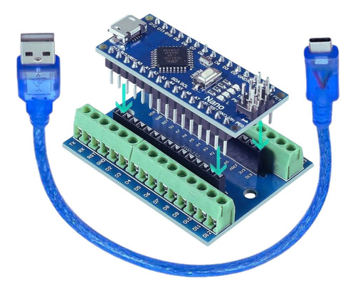 Screw Shield Con Tarjeta Nano Compatible Con Arduino Usb C