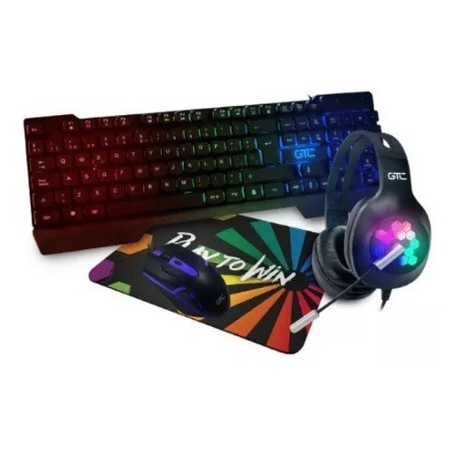 Combo Gamer Iluminado Gtc Teclado+mouse+pad Edicion Especial