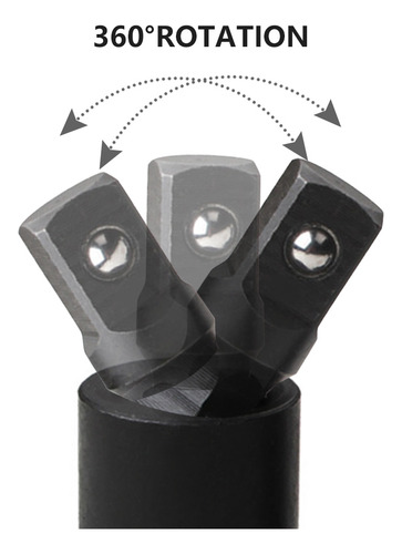 3 Piezas Giratorias De 360° Con Enchufe De 1/2 Pulgada, 3/8