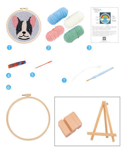 Kits De Inicio De Bordado Con Aguja Perforadora Para C