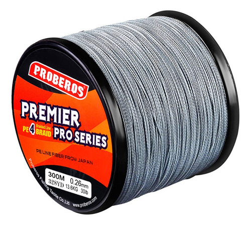 Línea De Pesca Er Strong Abrasion Pe Braid, 4 Hebras, 300 M,