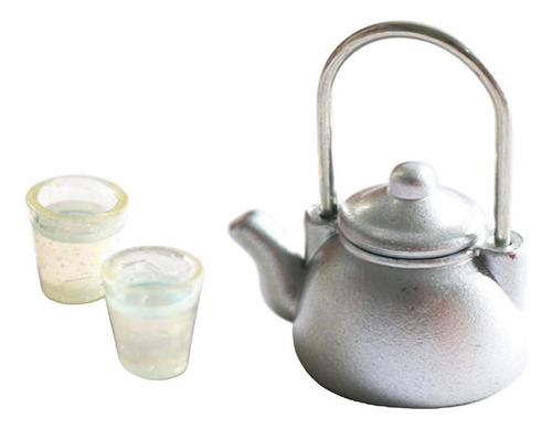0 1:12 Casa De Muñecas Miniatura Olla De Agua De Cocina
