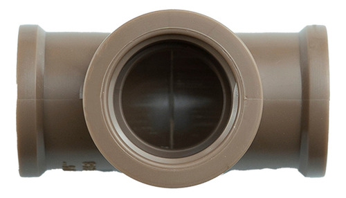 Te Lr Soldável/roscável 25x1/2 Pvc Marrom