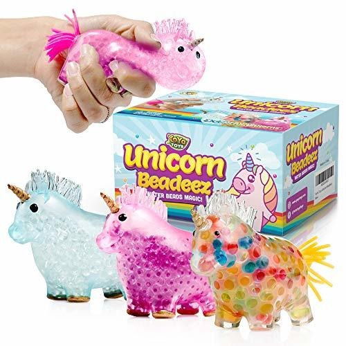 Unicornios  Squishy Stress Balls Toy (3-pack) For Girls, Bo