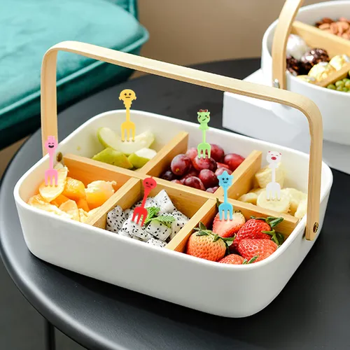 Palillos Para Niños Con Dibujos Animados De Animal Food Fork