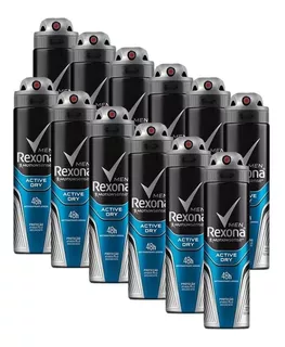 Kit 12 Desodorante Rexona Men Antitranspirante Active 150ml