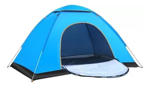Barraca De Acampamento Camping Automática Pop Up 4 Pessoas Cor Azul